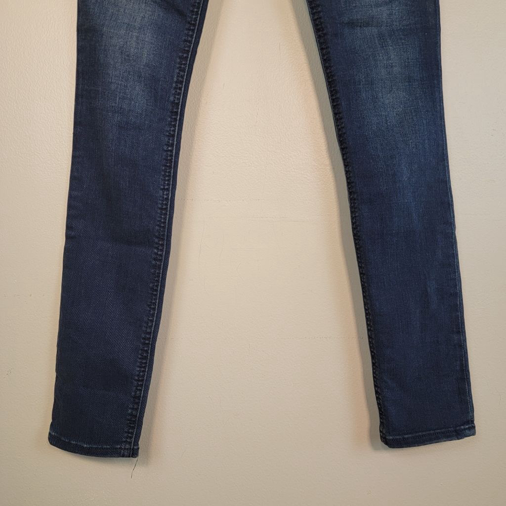 Express Legging High Rise Dark Blue Wash Skinny Soft Stretch Jegging 2 Jeans - Picture 6 of 10
